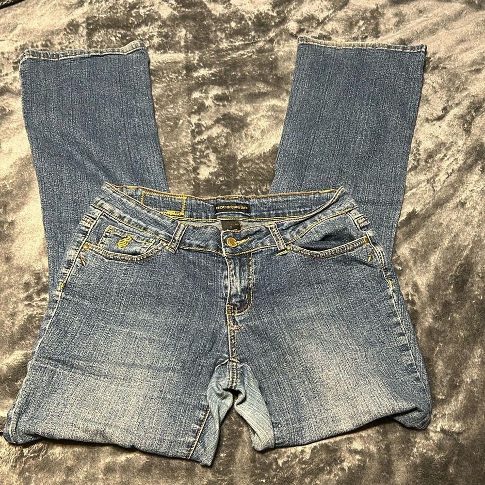 ROCAWEAR vintage 90s y2k flare jeans size 7
